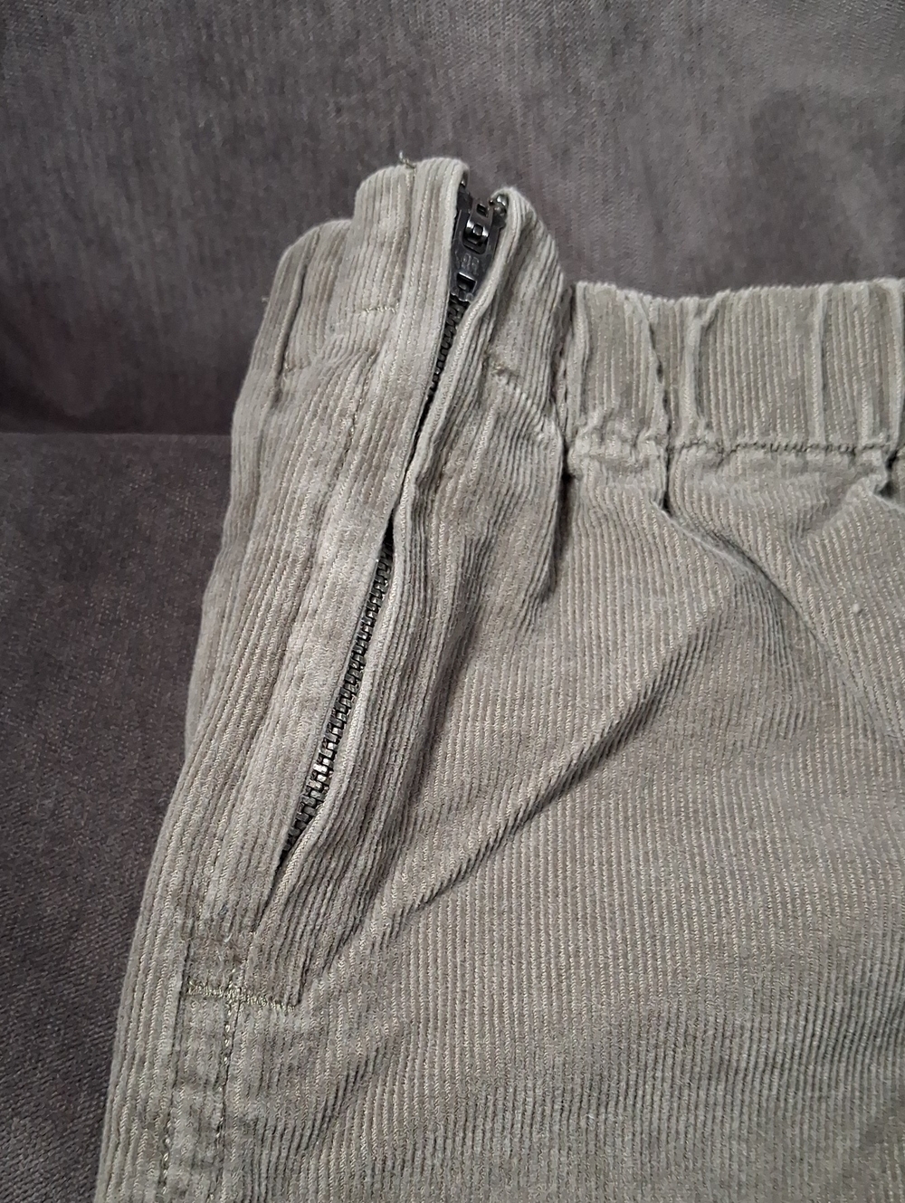 Banana Republic Khaki Green Corduroy Utility Jogger Pants Elastic Hem VG 12P - Picture 5 of 9
